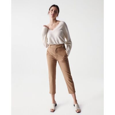 Salsa Jeans Pantalón pitillo de mujer slim de cintura alta. (38 - Largo 28) Marrón mujer Salsa Jeans Pantalón pitillo de mujer slim de cintura alta. (38 - Largo 28) Marrón mujer