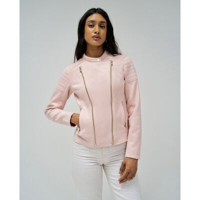 Salsa Jeans Cazadora de mujer de ante con cuello mao. (42) Rosa mujer Salsa Jeans Cazadora de mujer de ante con cuello mao. (42) Rosa mujer
