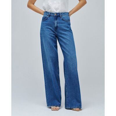 Salsa Jeans Vaqueros de mujer wide leg. (38 - Largo 32) Azul denim mujer Salsa Jeans Vaqueros de mujer wide leg. (38 - Largo 32) Azul denim mujer