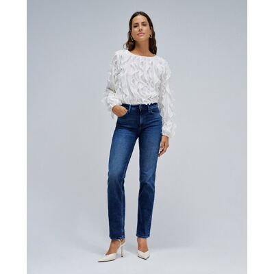 Salsa Jeans Vaqueros de mujer destiny push up straight. (34 - Largo 32) Azul mujer Salsa Jeans Vaqueros de mujer destiny push up straight. (34 - Largo 32) Azul mujer