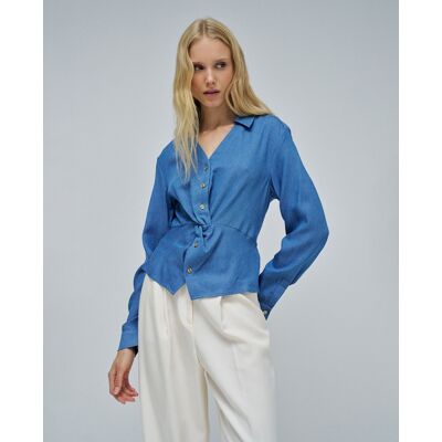 Salsa Jeans Blusa de mujer en lightdenim. (42) Azul denim mujer Salsa Jeans Blusa de mujer en lightdenim. (42) Azul denim mujer