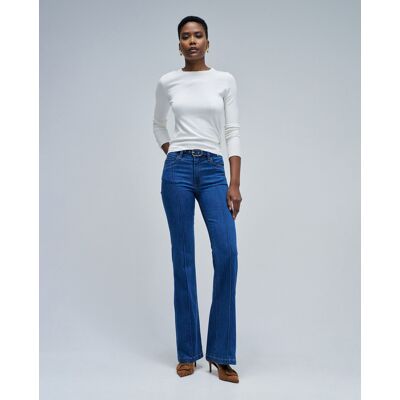 Salsa Jeans Vaqueros de mujer destiny push up flare. (34 - Largo 34) Azul mujer Salsa Jeans Vaqueros de mujer destiny push up flare. (34 - Largo 34) Azul mujer