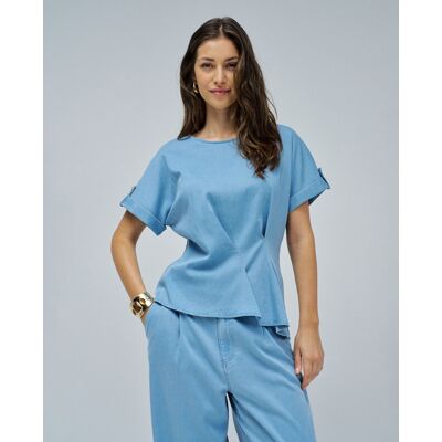 Salsa Jeans Blusa de mujer en lightdenim. (34) Azul claro mujer Salsa Jeans Blusa de mujer en lightdenim. (34) Azul claro mujer
