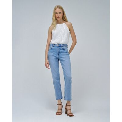 Salsa Jeans Vaqueros de mujer true cropped slim. (34 - Largo 28) Azul claro mujer Salsa Jeans Vaqueros de mujer true cropped slim. (34 - Largo 28) Azul claro mujer