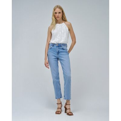 Salsa Jeans Vaqueros de mujer true cropped slim. (40 - Largo 28) Azul claro mujer Salsa Jeans Vaqueros de mujer true cropped slim. (40 - Largo 28) Azul claro mujer