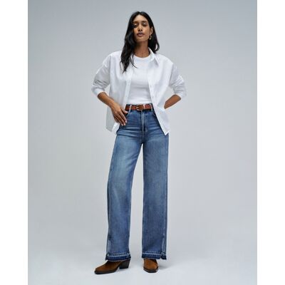 Salsa Jeans Vaqueros de mujer wide leg. (38 - Largo 32) Azul mujer Salsa Jeans Vaqueros de mujer wide leg. (38 - Largo 32) Azul mujer