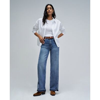 Salsa Jeans Vaqueros de mujer wide leg. (38 - Largo 32) Azul mujer Salsa Jeans Vaqueros de mujer wide leg. (38 - Largo 32) Azul mujer
