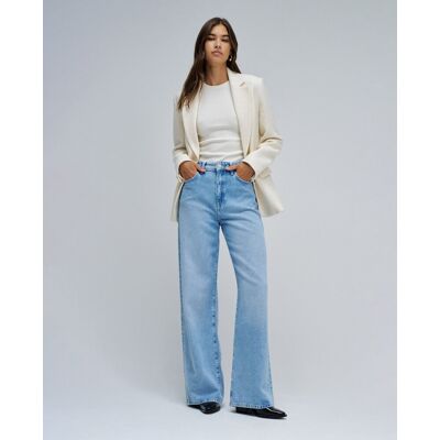 Salsa Jeans Vaquero de mujer wide leg de tiro alto. (38 - Largo 32) Azul mujer Salsa Jeans Vaquero de mujer wide leg de tiro alto. (38 - Largo 32) Azul mujer