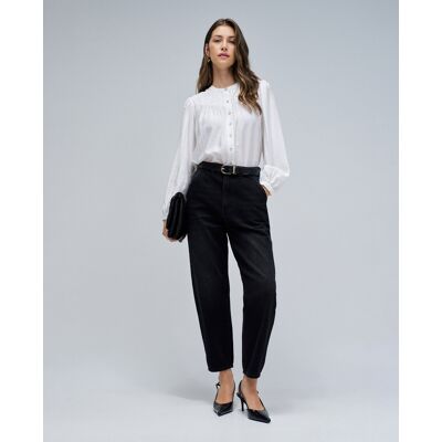 Salsa Jeans Vaqueros de mujer slouchy cropped slim. (34 - Largo 28) Negro mujer Salsa Jeans Vaqueros de mujer slouchy cropped slim. (34 - Largo 28) Negro mujer