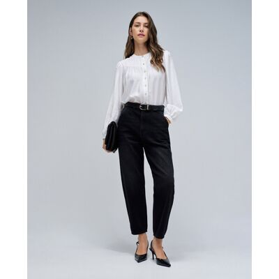 Salsa Jeans Vaqueros de mujer slouchy cropped slim. (34 - Largo 28) Negro mujer Salsa Jeans Vaqueros de mujer slouchy cropped slim. (34 - Largo 28) Negro mujer