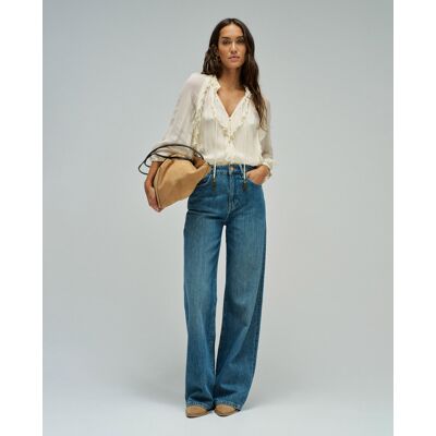 Salsa Jeans Vaqueros anchos de mujer. (34 - Largo 32) Azul denim mujer Salsa Jeans Vaqueros anchos de mujer. (34 - Largo 32) Azul denim mujer