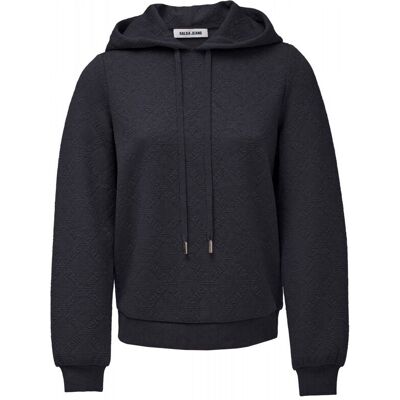 Salsa Jeans Sudadera con capucha de mujer en jacquard. (36) Azul mujer Salsa Jeans Sudadera con capucha de mujer en jacquard. (36) Azul mujer