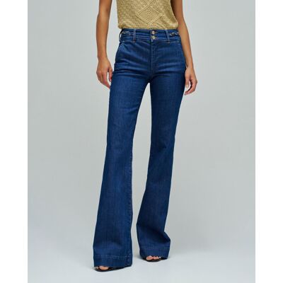 Salsa Jeans Vaqueros secret chino push in flare de mujer. (46 - Largo 34) Azul denim mujer Salsa Jeans Vaqueros secret chino push in flare de mujer. (46 - Largo 34) Azul denim mujer