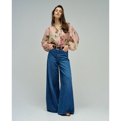 Salsa Jeans Vaqueros anchos de mujer. (34 - Largo 32) Azul denim mujer Salsa Jeans Vaqueros anchos de mujer. (34 - Largo 32) Azul denim mujer