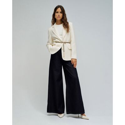 Salsa Jeans Vaqueros de mujer wide leg. (36 - Largo 32) Azul oscuro mujer Salsa Jeans Vaqueros de mujer wide leg. (36 - Largo 32) Azul oscuro mujer