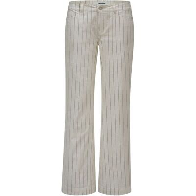 Salsa Jeans Pantalones wide leg con lino de mujer. (50 - Largo 32) Blanco mujer Salsa Jeans Pantalones wide leg con lino de mujer. (50 - Largo 32) Blanco mujer