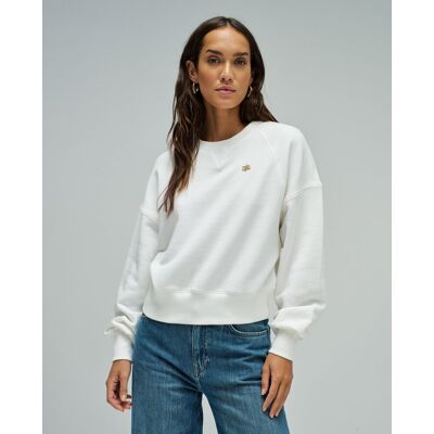 Salsa Jeans Sudadera texturada regular fit de mujer. (36) Blanco mujer Salsa Jeans Sudadera texturada regular fit de mujer. (36) Blanco mujer