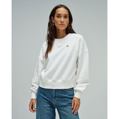 Salsa Jeans Sudadera texturada regular fit de mujer. (42) Blanco mujer Salsa Jeans Sudadera texturada regular fit de mujer. (42) Blanco mujer