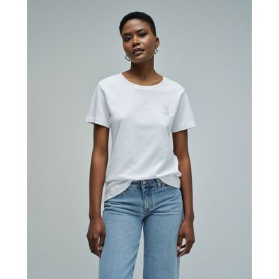 Salsa Jeans Camiseta con branding de mujer. (M) Blanco mujer Salsa Jeans Camiseta con branding de mujer. (M) Blanco mujer