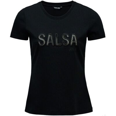 Salsa Jeans Camiseta con branding de mujer. (S) Negro mujer Salsa Jeans Camiseta con branding de mujer. (S) Negro mujer