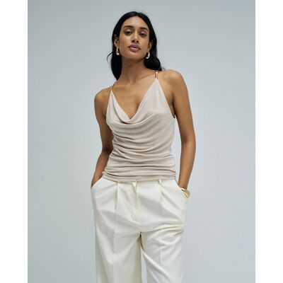 Salsa Jeans Top con lurex de mujer. (S) Blanco mujer Salsa Jeans Top con lurex de mujer. (S) Blanco mujer