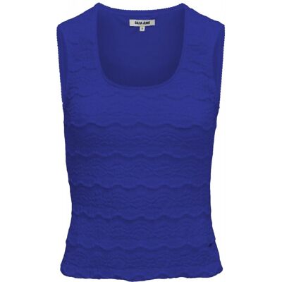 Salsa Jeans Top de encaje de mujer. (M) Azul mujer Salsa Jeans Top de encaje de mujer. (M) Azul mujer