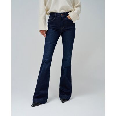 Salsa Jeans Vaqueros campana Faith push in flare de mujer. (50 - Largo 32) Azul oscuro mujer Salsa Jeans Vaqueros campana Faith push in flare de mujer. (50 - Largo 32) Azul oscuro mujer