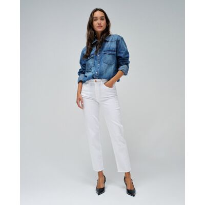 Salsa Jeans Vaqueros pitillo True cropped slim de mujer. (32 - Largo 28) Azul / Blanco mujer Salsa Jeans Vaqueros pitillo True cropped slim de mujer. (32 - Largo 28) Azul / Blanco mujer