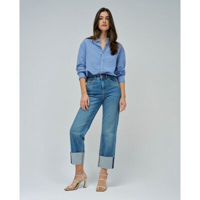Salsa Jeans Vaquero recto de mujer Faith push in straight. (50 - Largo 32) Azul denim mujer Salsa Jeans Vaquero recto de mujer Faith push in straight. (50 - Largo 32) Azul denim mujer
