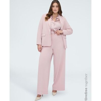 Fiorella Rubino Blazer de mujer ajustado en tejido elástico. (44) Rosa mujer Fiorella Rubino Blazer de mujer ajustado en tejido elástico. (44) Rosa mujer