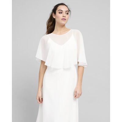 Veneno en la piel Cubre hombros de mujer tipo capa de gasa. (Única) Blanco mujer Veneno en la piel Cubre hombros de mujer tipo capa de gasa. (Única) Blanco mujer