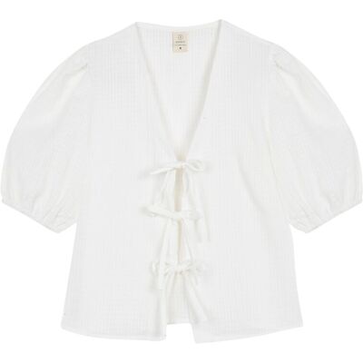 Bohodot Camiseta de pijama de mujer lisa de manga corta. (40) Blanco mujer Bohodot Camiseta de pijama de mujer lisa de manga corta. (40) Blanco mujer