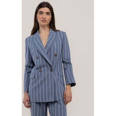 El Ganso Blazer de rayas de mujer diana. (40) Azul claro mujer El Ganso Blazer de rayas de mujer diana. (40) Azul claro mujer