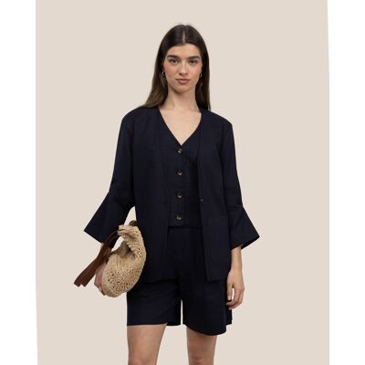El Ganso Blazer liso de mujer gaia. (34) Azul marino mujer El Ganso Blazer liso de mujer gaia. (34) Azul marino mujer