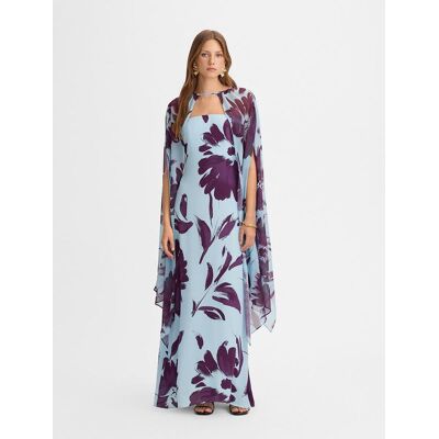 Simorra Capa de mujer fluida estampada. (50) Azul mujer Simorra Capa de mujer fluida estampada. (50) Azul mujer