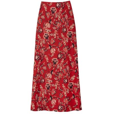 The-Are Falda midi de corte evasé con estampado. (40) Negro mujer The-Are Falda midi de corte evasé con estampado. (40) Negro mujer