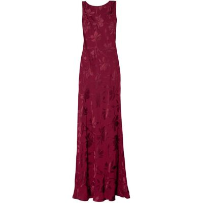 The-Are Vestido largo con escote drapeado en espalda. (34) Rojo mujer The-Are Vestido largo con escote drapeado en espalda. (34) Rojo mujer