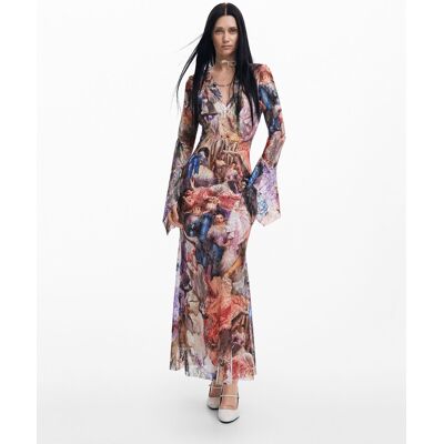Desigual Vestido barroco por María Escoté. (38) Multicolor mujer Desigual Vestido barroco por María Escoté. (38) Multicolor mujer