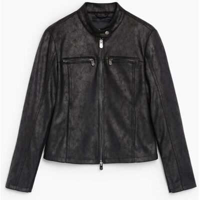 Desigual Cazadora de mujer efecto piel. (40) Negro mujer Desigual Cazadora de mujer efecto piel. (40) Negro mujer