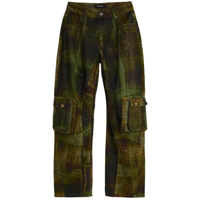 Desigual Pantalón de mujer cargo 100% algodón m c lacroix. (34) Verde mujer Desigual Pantalón de mujer cargo 100% algodón m c lacroix. (34) Verde mujer