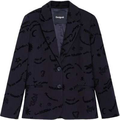 Desigual Abrigo de mujer tejido fluido. (40) Negro mujer Desigual Abrigo de mujer tejido fluido. (40) Negro mujer