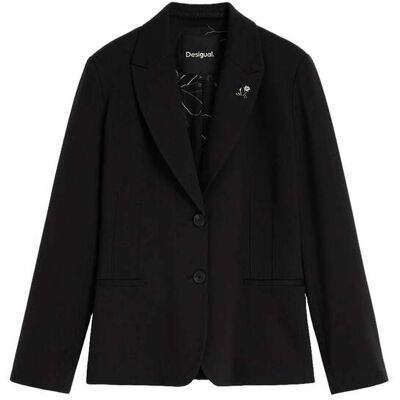Desigual Americana de mujer estructurada pin. (36) Negro mujer Desigual Americana de mujer estructurada pin. (36) Negro mujer
