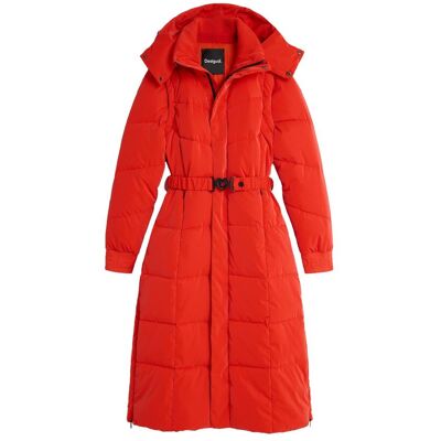 Desigual Abrigo de mujer acolchado largo. (42) Naranja mujer Desigual Abrigo de mujer acolchado largo. (42) Naranja mujer