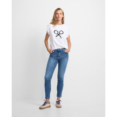 Silbon Vaquero de mujer slim fit denim medio. (34) Azul mujer Silbon Vaquero de mujer slim fit denim medio. (34) Azul mujer