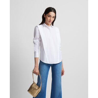 Silbon Camisa de mujer estructura de manga larga. (42) Blanco mujer Silbon Camisa de mujer estructura de manga larga. (42) Blanco mujer
