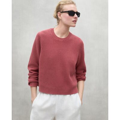 Ecoalf Jersey de mujer de manga larga y cuello canalé. (M) Rojo mujer Ecoalf Jersey de mujer de manga larga y cuello canalé. (M) Rojo mujer