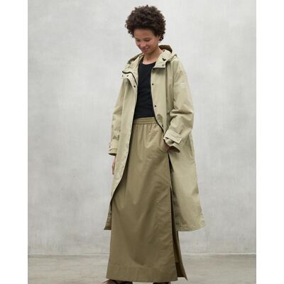 Ecoalf Gabardina de mujer larga con capucha. (36) Beige mujer Ecoalf Gabardina de mujer larga con capucha. (36) Beige mujer