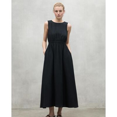 Ecoalf Vestido largo de tirante ancho con bolsillos. (40) Negro mujer Ecoalf Vestido largo de tirante ancho con bolsillos. (40) Negro mujer