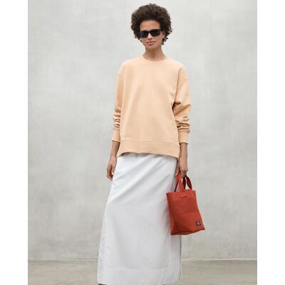 Ecoalf Sudadera de mujer de algodón con cuello redondo. (L) Naranja mujer Ecoalf Sudadera de mujer de algodón con cuello redondo. (L) Naranja mujer