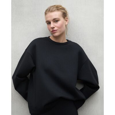 Ecoalf Sudadera de mujer de manga larga y cuello redondo. Negro mujer Ecoalf Sudadera de mujer de manga larga y cuello redondo. Negro mujer